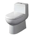 Whitehaus Collection Whitehaus Collection  WHMFL3351-EB One piece dual flush eco-friendly toilet- White WHMFL3351-EB